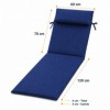 saltea sezlong gradina 60x190 cm pliabila bleumarin cu perna reglabila si husa detasabila Oxford