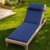 saltea sezlong gradina 60x190 cm pliabila bleumarin cu perna reglabila si husa detasabila Oxford