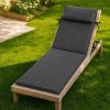 saltea sezlong gradina 60x190 cm pliabila gri melanj cu perna reglabila si husa detasabila Oxford