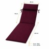 saltea sezlong gradina 60x190 cm pliabila burgundy cu perna reglabila si husa detasabila Oxford