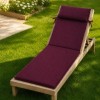 saltea sezlong gradina 60x190 cm pliabila burgundy cu perna reglabila si husa detasabila Oxford