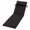 saltea sezlong gradina 60x190 cm pliabila negru cu perna reglabila si husa detasabila Oxford