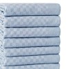 Set 10 prosoape bucatarie Lola bleu 40x60 cm bumbac poliester in patratele