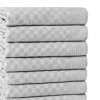 Set 10 prosoape bucatarie Lola gri deschis 40x60 cm bumbac poliester