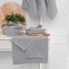 Set 10 prosoape bucatarie Lola gri inchis 40x60 cm bumbac si poliester, in patratele