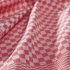 Set 10 prosoape bucatarie Lola rosu 40x60 cm bumbac si poliester, in patratele