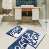 Set 2 covorase baie acril, Alessia Home, Bathroom Blue