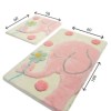 Set 2 covorase baie acril, Alessia Home, Buyuk Fil Pink