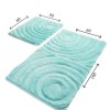 Set 2 covorase baie acril, Alessia Home, Wave Mint