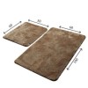 Set 2 covorase baie antiderapante Colors Maro– Alessia Home