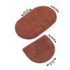 Set 2 covorase baie , Alessia Home, Colors of Oval Brick Red