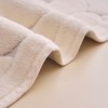 Set 2 covorase baie bumbac 100%, model piatra, Alanur Home, crem 132