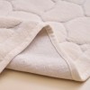 Set 2 covorase baie bumbac 100%, model piatra, Alanur Home, crem 132