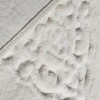 Set 2 covorase baie bumbac ChilaiHome Elite Ecru antiderapante cu model in relief
