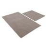 set 2 covorase baie bumbac Alessia Home Elite Mink antiderapante cu model in relief