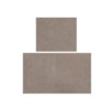 set 2 covorase baie bumbac Alessia Home Elite Mink antiderapante cu model in relief