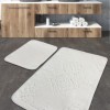 Set 2 covorase baie bumbac, Alessia Home, Ottoman Ecru