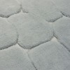 set 2 covorase baie bumbac Alessia Home Parma Grey cu model in relief si verso textil finisat