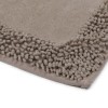 set 2 covorase baie bumbac Alessia Home Piante Bej cu model in relief si verso textil finisat