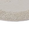 set 2 covorase baie ovale bumbac Alessia Home Piante Ecru cu model in relief si verso textil finisat