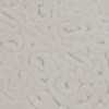 set 2 covorase baie ovale bumbac Alessia Home Piante Ecru cu model in relief si verso textil finisat