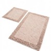 Set 2 covorase baie bumbac, Alessia Home, Stone - Powder