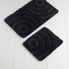 Set 2 covorase baie, Alessia Home, Wave - Black(Negru)