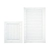 Set 2 covorase baie bumbac 100%, model cu linii, Alanur Home, Ecru
