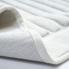 Set 2 covorase baie bumbac 100%, model cu linii, Alanur Home, Ecru