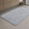 set 2 covorase baie bumbac Parma Gri Tropik Home cu model embosat tip piatra