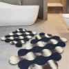 Set 2 covorase baie dreptunghiulare, Chilai Home, Circle Gold