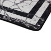 Set 2 covorase baie dreptunghiulare, Chilai Home, Marmor Black
