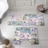 Set 2 covorase baie poliamida, Tac Patchwork