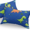 Set fete de perna 50x70 cm policoton Dinozauri cu model vesel preistoric