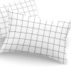 Set fete de perna 50x70 cm policoton Artus Negru cu model minimalist geometric