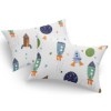 Set fete de perna 50x70 cm policoton Space Adventure cu model spatial