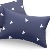 Set fete de perna 50x70 cm policoton Triunghiuri cu design geometric minimalist