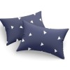 Set fete de perna 50x70 cm policoton Triunghiuri cu design geometric minimalist