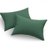 Set fete de perna 50x70 cm policoton Verde cu design simplu si elegant