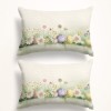 Set 2 fete perna Egly 50x70 cm cu flori de camp multicolore si oua imprimeu 3D digital