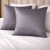 Set 2 fete de perna gri 70x70 cm din bumbac satinat First Choice Satin