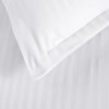 Set 2 fete de perna damasc 50x70 cm, Ralex Pucioasa, culoarea alb - margine de 5 cm