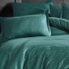 Imagine cu set 2 fețe de pernă din damasc bumbac verde, dimensiuni 50x70 cm, produs Ralex Pucioasa