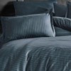Imagine cu set 2 fețe de pernă din damasc bumbac antracit, dimensiuni 70x70 cm, produs Ralex Pucioasa