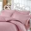 Set 2 fete perna bumbac satinat 50x70cm,Nazenin Home,Line Pudra