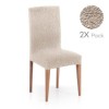 Set 2 huse scaun bielastice Premium ROC 40–50 cm bej deschis C/00 - fixare perfectă și aspect modern