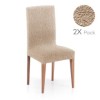 Set 2 huse scaun bielastice Premium ROC 40–50 cm bej C/01 - fixare perfectă și aspect modern