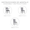 Set 2 huse scaun bielastice Premium ROC 40–50 cm gri C/6 - fixare perfectă și aspect modern
