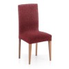 Set 2 huse scaun bielastice Premium ROC 40–50 cm bordo C/8 - fixare perfectă și aspect modern