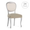 Set 2 huse scaun elastice (sezut), Troya, C/11 Maro deschis